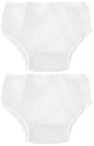 Eva Wiederverwendbare Weiß 2 Stück Windelüberhose, Erwachsene | Schlupfhose mit Elastischem Bund, Auslaufsicheres Design und Atmungsaktiv, für Patienten und Senioren