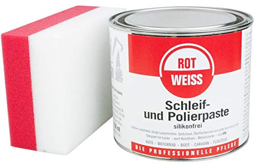 ROTWEISS 5100 Schleif und Polierpaste 750 ml inkl DFT Schleif & Polierschwamm