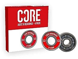 CORE ABEC 9 Skateboard-Kugellager, 4 Stück