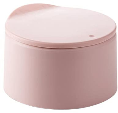 YUNHOME Mini Poubelle Poubelle De Table Corbeille Papier Bureau Trompette Tri Poubelle Salon Corbeille À Papier Bureau Mini Poubelle Panier Créatif Ménage Couvert Poubelle,Rose Clair