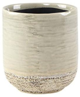 Ivyline Maceta de cerámica, Marfil, 11 x 10 cm