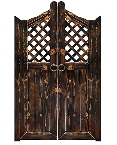 Schwingtüren Cafe Türe,Massivholz Saloontüren Westerntür Flügeltür Penedeltür Schwingtür,mit Scharnieren,Bar Küchen Garten Terrasse Automatisch Schließende Trennwand Zauntür (W90xH100cm(36x39in))