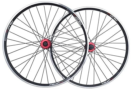 ZECHAO Bike-Radsatz 20 Zoll, 3 2H BMX. Fahrradrad Doppelschichtlegierung Rim-Disc V-Bremse Quick Release 7 8 9 10 Geschwindigkeit Wheelset (Color : Black, Size : 20inch)