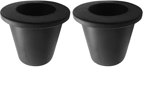 DONGKER Support de Cale de Cône de Parapluie 2 Pièces,Bouchon D'insertion de Trou de Parapluie de Table de Patio en Silicone pour Parasol de Plage de Cour de Jardin Extérieur de 1,5 Pouces (38mm)