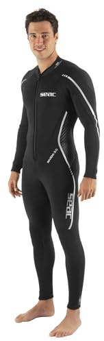 SEAC Invidia Man, 3 mm Neopren, Ultrastretch, einteiliger Neoprenanzug mit Frontreißverschluss zum Tauchen, Schnorcheln und Freitauchen