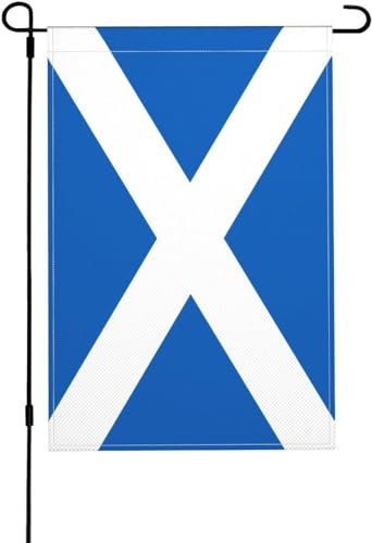 Bandiera della Scozia, piccola bandiera scozzese da giardino, 30,5 x 45,7 cm, double face, resistente alle intemperie, per decorazioni esterne (Scozia)