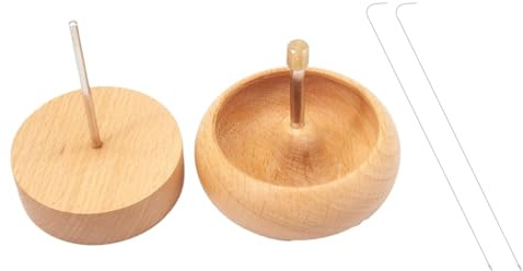 Holzperlen-Spinner, Holzperlen-Halter | Massivholz-Perlenspinner für Taille, Armbänder, Rocailles-Perlen, Bastelprojekte