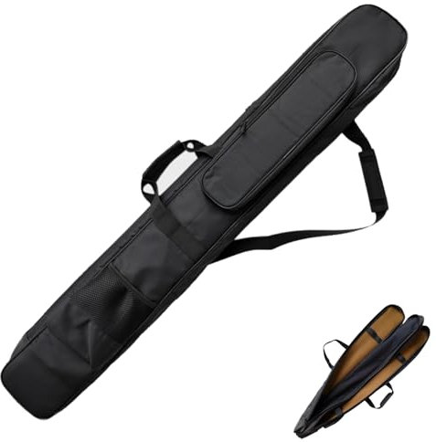 110 cm svarta dubbla lager svärdväskor, vattentät Oxford tyg svärd förvaringsväska, multifunktionell handväska för katana, bokken, tai chi-svärd, kampsport svärd, samurajsvärd