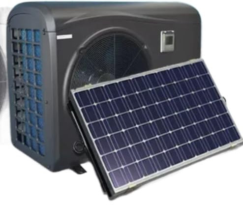 SOLAR ACDC Inverter On Grid Off Grid Electric Swimming Pool Water Heater Chiller (33K BTU Heating (27K BTU Cooling))