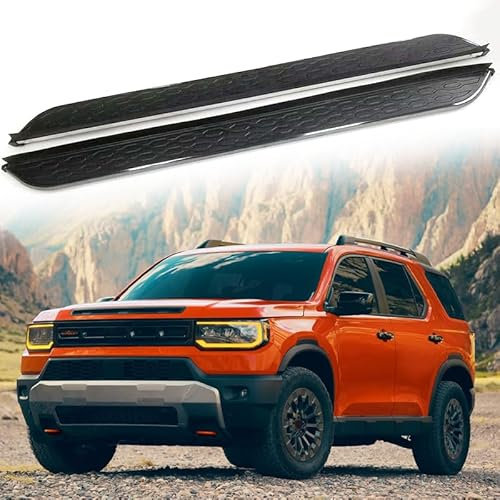 Lot de 2 pédales fixes pour marchepied latéral avec barre Nerf pour Honda Passport 2026.