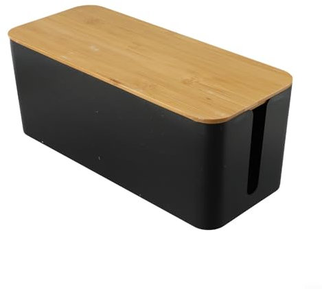 Grande boîte de rangement de câbles pour une gestion efficace des câbles, pour cacher la télévision pour les câbles et plusieurs prises à la maison ou au bureau (B)