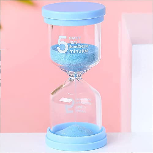 BDSHGRDH minuteur de Sable， Sand Timer Plastic Sandglass Timer Colorful Hourglass Timer Sand Clock Timer 1/3/5/10/15/30/45 Minutes(Blu,10 Minutes)
