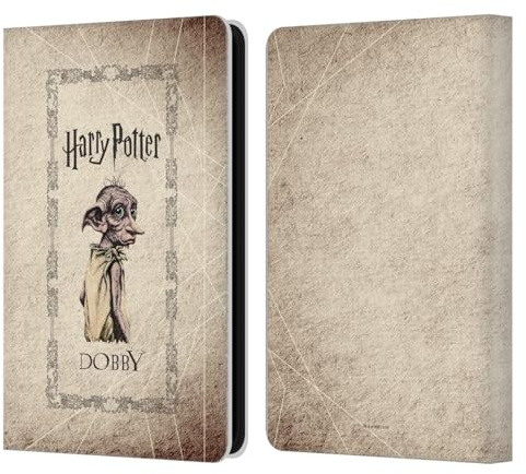 Head Case Designs Offizielle Harry Potter Dobby House Elf Geschoepf Chamber of Secrets II Leder-Wallet-Hülle Kompatibel mit Amazon Kindle 11th Gen (2024)