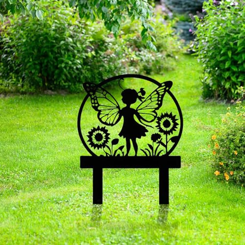Personalisierte Gartenstecker aus Metall Gartenschilder mit Text Spruchschild für Draußen Wetterfest, Weihnachtsdeko Gartendeko Individuelle Metallschild für Advent Weihnachten Garten Terrasse Balkon