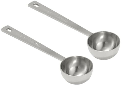 ZUNOXAZ 2 piezas Cucharas Medidoras de Café de Acero Inoxidable para Té Azúcar y Especias Precisión Medición y Fácil Limpieza Lavavajillas