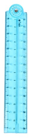 Regla plegable recta geométrica para dibujo de 0 a 30 cm, para dibujar, medir, ingeniería, manualidades