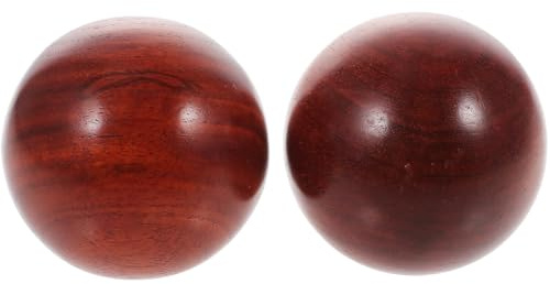 Mikinona Handmassagebälle aus Rotbuchenholz und Stoff Massageball für Handtherapie zur Handmuskel Stimulation und Selbstmassage 3 Stück