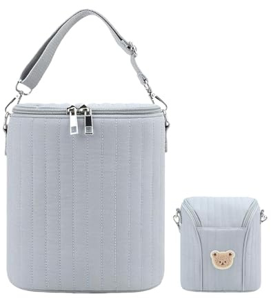 Insulated Bottle Bag Insulated Carrier Portable Cute | Daycare Bottle Bag Breastmilk Carrier for Storage Transport Breastmilk Food Daily Travel Walking Shopping