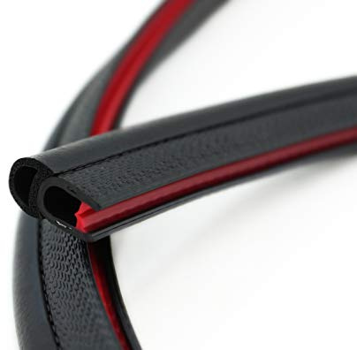 SMI-Dichtungsprofil DO1 für 1-4mm PVC mit Stahleinlage/EPDM Moosgummi selbstklemmend ohne Kleber - Kantenschutz mit Dichtung oben, Kantenschutzdichtprofil für Auto, Kofferraum (10 m)