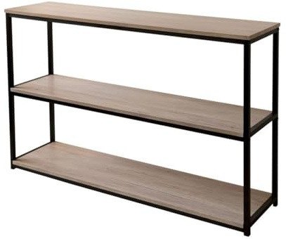 Fornord 151045 Console 3 étagères, Collection Loft, Bois, 125 x 38,5 x 9,5 cm