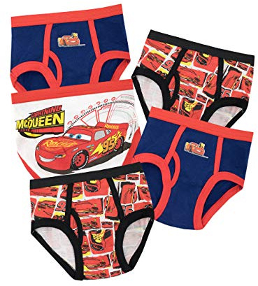 Disney Biancheria Intima delle Ragazzi Cars Confezione da 5 Multicolore 18-24 Mesi