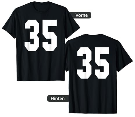 # 35 Team Sports Trikot vorne & hinten Number Player Fan T-Shirt