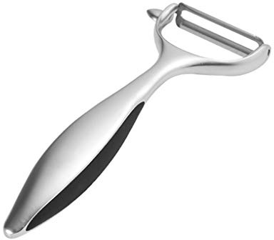 Eulond Pelador de Frutas, Pelador de patatas, Pelador Ceramico, inoxidable cuchillo pelador,Multifuncion Pelador Rotatorio-Y