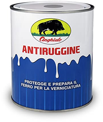 Cinghiale 817 Smalto Antiruggine a Solvente 0,75 Litri Colore Grigio Vernice per Ferro per Fai da Te Bricolage e Hobby Sicuro e Facile da Usare