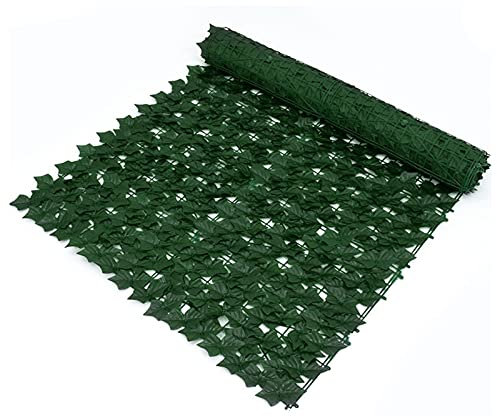 KANULAN Künstlicher Efeu Sichtschutz Hecken Zaun Balkon Sichtschutz Hecke Außendekoration Zaun sichtschutz (Color:,Size:1.5x2.5m)