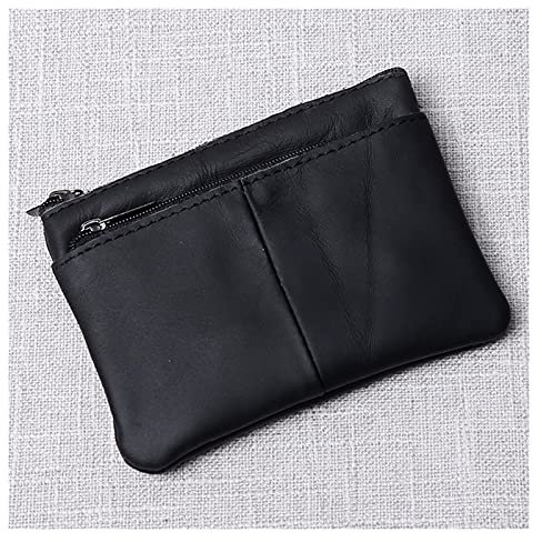 sararui Visitenkartenetui Visitenkarteninhaber Visitenkartenkoffer Reißverschluss Brieftasche Key Case Geschäftsname Karten Fall Für Frauen Leder 5 Farben Visitenkartenhalter (Color : B)