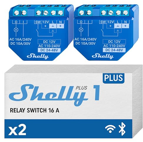 Shelly Plus 1 WLAN-Schalter 2er Pack