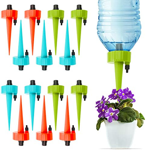 Irrigation Goutte à Goutte Kit,Arrosage Plantes Automatique, 15 Irrigation Goutte à Goutte Automatique, Arrosage Goutte a Goutte, avec Vannes de Régulation