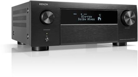 Denon AVR-X4800H 9.4-Ch Receiver, 8K UHD Home Theater Stereo Receivers (125W X 9) Built-in Bluetooth, Wi-Fi HEOS, Multi-Room Streaming, Dolby Atmos, DTS:X Pro, IMAX Enhanced Auro & 3D
