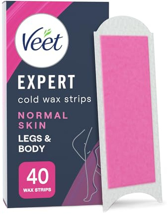 Veet Expert Vaxremsor, Normal hud för ben & kropp, 40 st