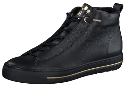 Paul Green Damen, Frauen Low-Top Sneaker,straßenschuhe,Strassenschuhe,Sportschuhe,Freizeitschuhe,schnürschuhe,schnürer,Schwarz (JA),40 EU / 6.5 UK