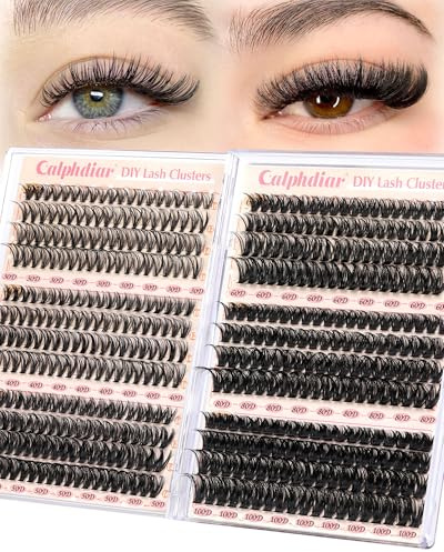 Calphdiar Wispy, extension per ciglia singole, per principianti, 30 + 40 + 50 + 60 + 80 + 100D, 476 pezzi