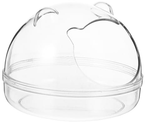 CIYODO Sandbad Behälter Für Hamster Kleine Haustier Badewanne Aus Hochwertigem Robust Leicht Zu Beschädigen Transparent Schöner Form