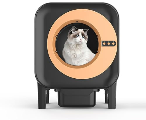 Pucaru Lettiera per Gatti Autopulente, Grande capacità, Lettiera Automatica Intelligente per Gatti, con Controllo App, Supporto Video Vocale, per più Gatti