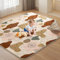 Tuocal Tapis d'eveil Bebe 127x127cm, Antidérapant épais Tapis Bébé Style Motricité Bohème Lavable en Machine Pliable D'éveil et de Jeux pour Chambre d'enfant Bebe de Jeu pour Parc