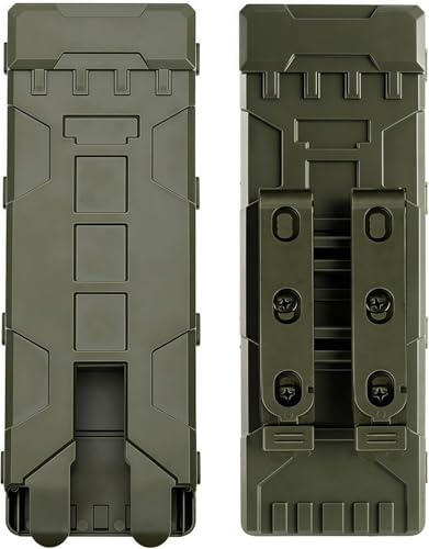 Scatola porta caricatori tattica Molle da 10 colpi calibro 12, porta caricatori per ricarica, custodia per munizioni, custodia per softair e paintball (Green)