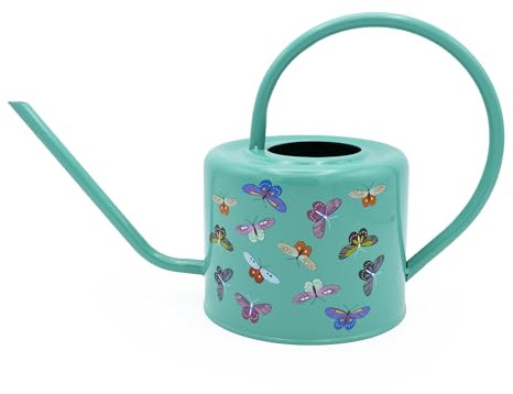 Robert Frederick Regadera de Interior - Diseño de Mariposa - Regadera de Acero galvanizado de 1,2 L para Plantas de Interior - Regalo de jardinería