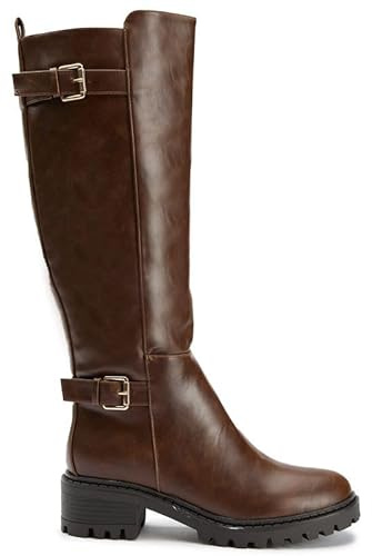 SOLE Solesister Jupe Bottes de motard, marron, 36 EU