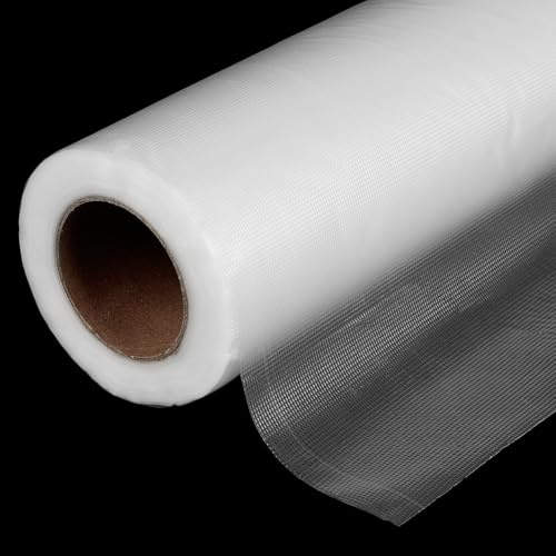 BENECREAT Lienzo de punto de cruz soluble en agua, 27,43 m, 300 mm de ancho, tela de bordado soluble grande, material de PVA transparente para proyectos de manualidades, accesorios de costura
