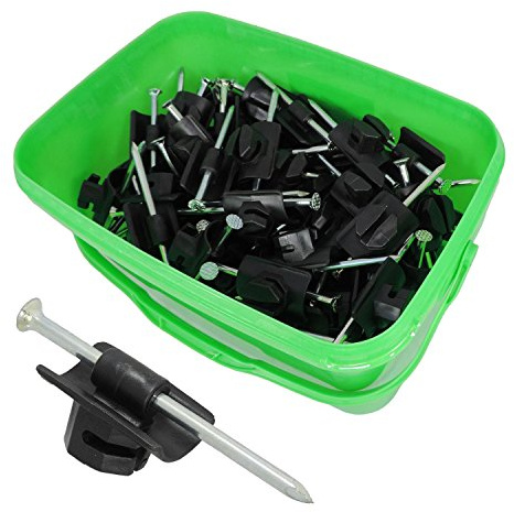 Eider Landgeräte GmbH Weidezaun Isolator Nagelisolator große Ausführung 50 Stück