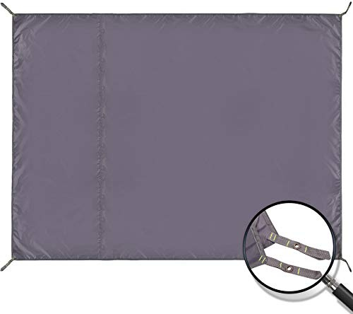 REDCAMP Large Waterproof Camping Tarp Lightweight, Multifunctional Insulated Tent Footprint for Camping Hiking Backpacking, Grey 106x83