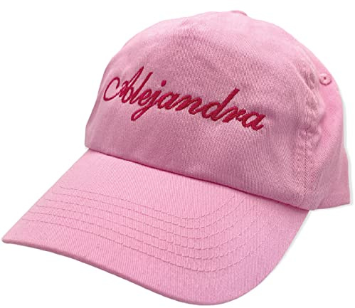 ZPUBLI+ Gorra de béisbol Personalizada con Nombre Bordado. Bordado Colores y Opciones de personalización. Gorras para niños y Adultos. (FR/ES, Letras, S, Niños, Rosa)