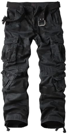 Minetom Homme Pantalon Cargo Multi Poches Camouflage A2 XL
