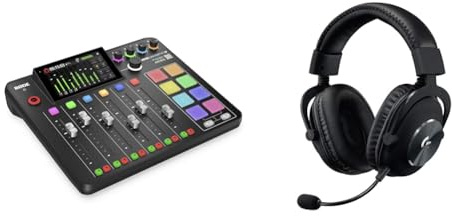 RØDECaster Pro II Alles-in-1 Produktionslösung für Podcasting & Logitech G PRO X Gamer Over-Ear Headset mit BLUE VO!CE Mikrofon