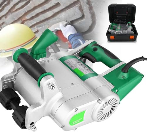 Cashwise Electric Wall Chaser, Wall Line Slot Machine, 20-30mm Adjustable Groove Depth, 25mm&35mm Blade, Hangable Design Concrete Cutter Wall Groove Cutting Machine Set,35mm