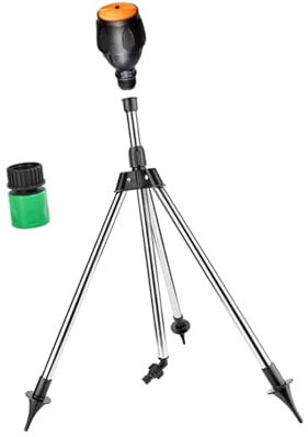 Baoblaze Arroseur à trépied Rotatif, arroseur de Cour, arroseur à Impact de pelouse sur trépied pour 0 à 24 M